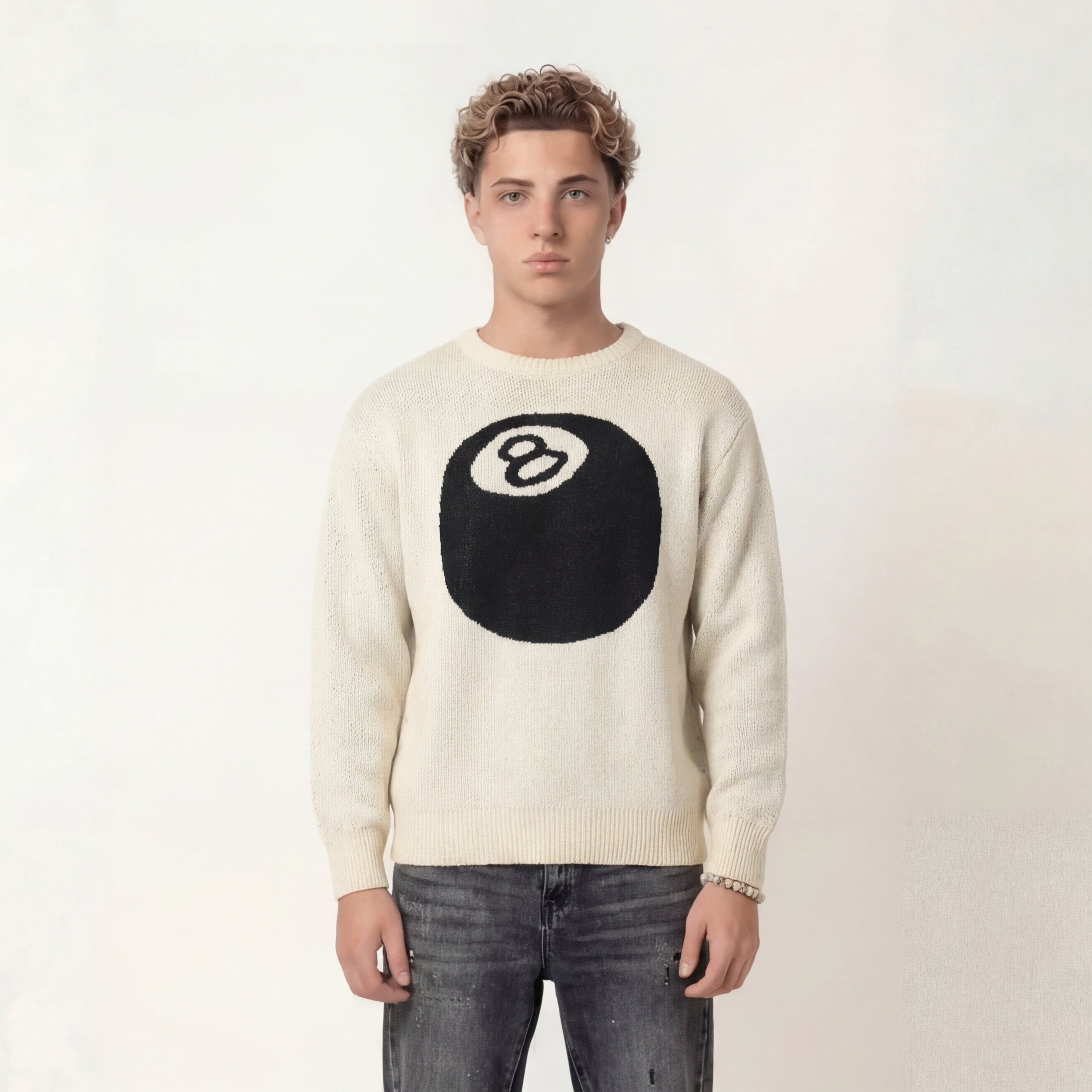 EIGHTBALL KNIT SWEATER