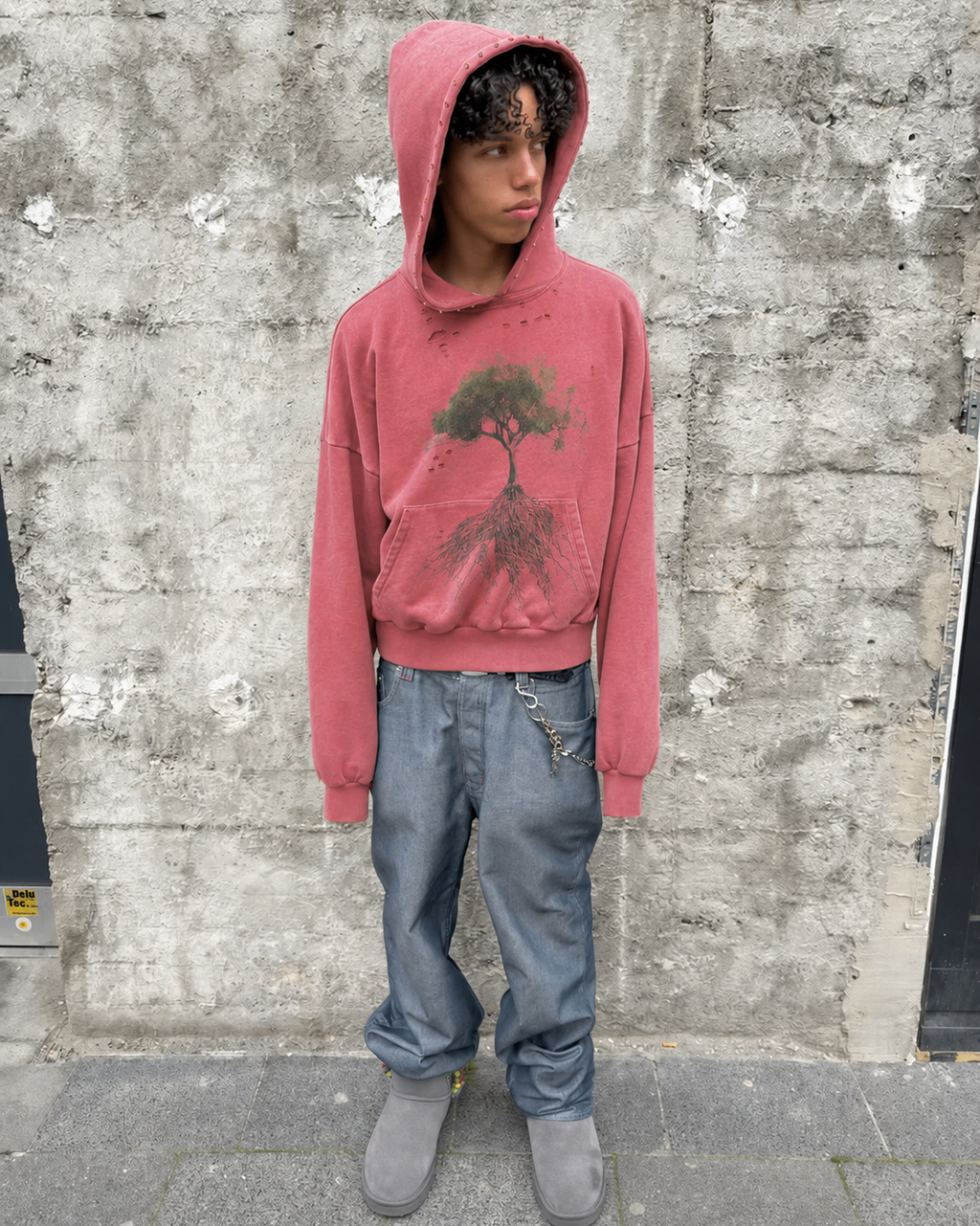 ROOTS DISTRESSED HOODIE