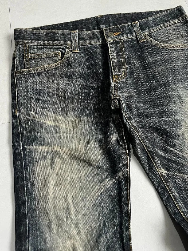 WASHED BOOTCUT DENIM