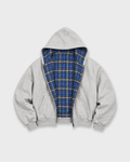 CHEQUERED LINE ZIP HOODIE