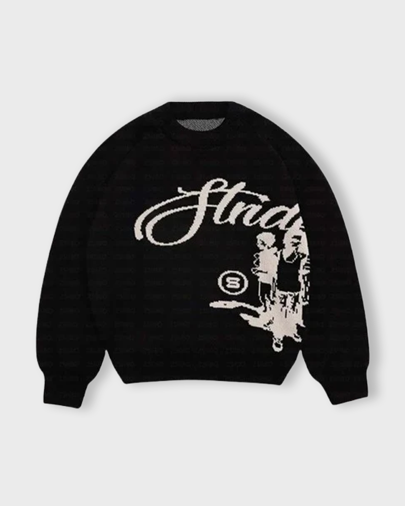 STRUCTURE KNITTED SWEATER